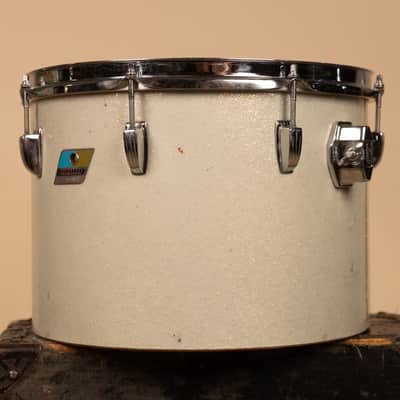 1970s Ludwig 10x14 Silver Sparkle Concert Tom image 2
