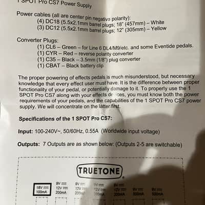 Truetone 1 SPOT Pro CS6 Power Supply image 9