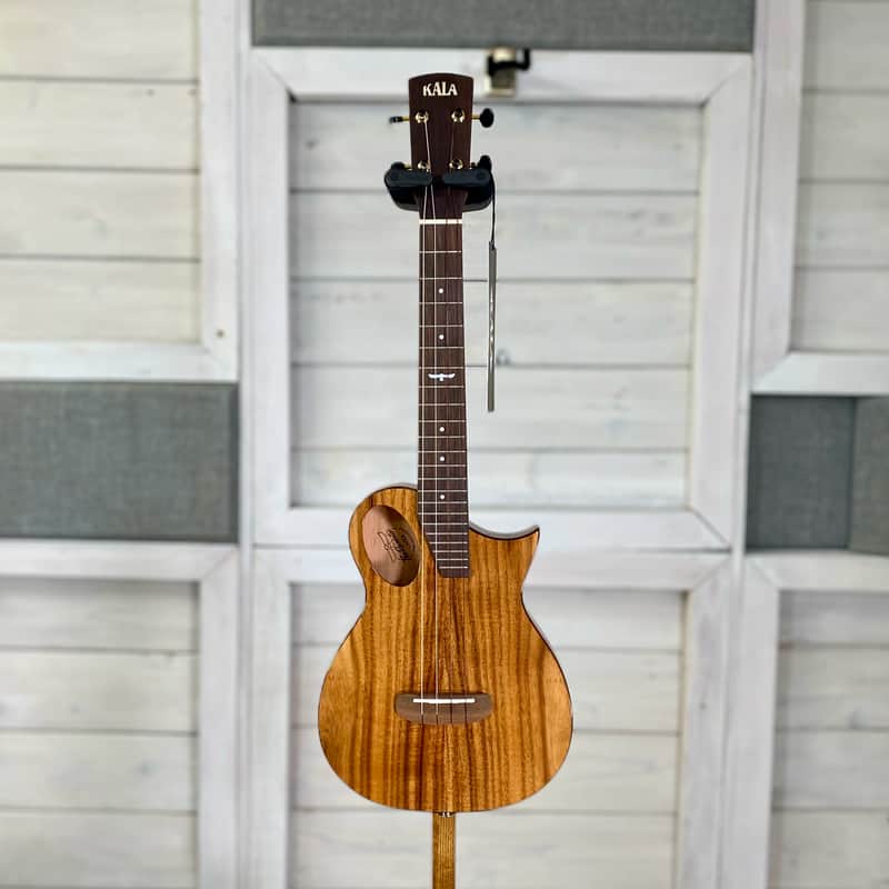 Kala Revelator Night Owl Acacia Electric Acoustic Tenor Ukulele With Bag 2026 - Natural image 1