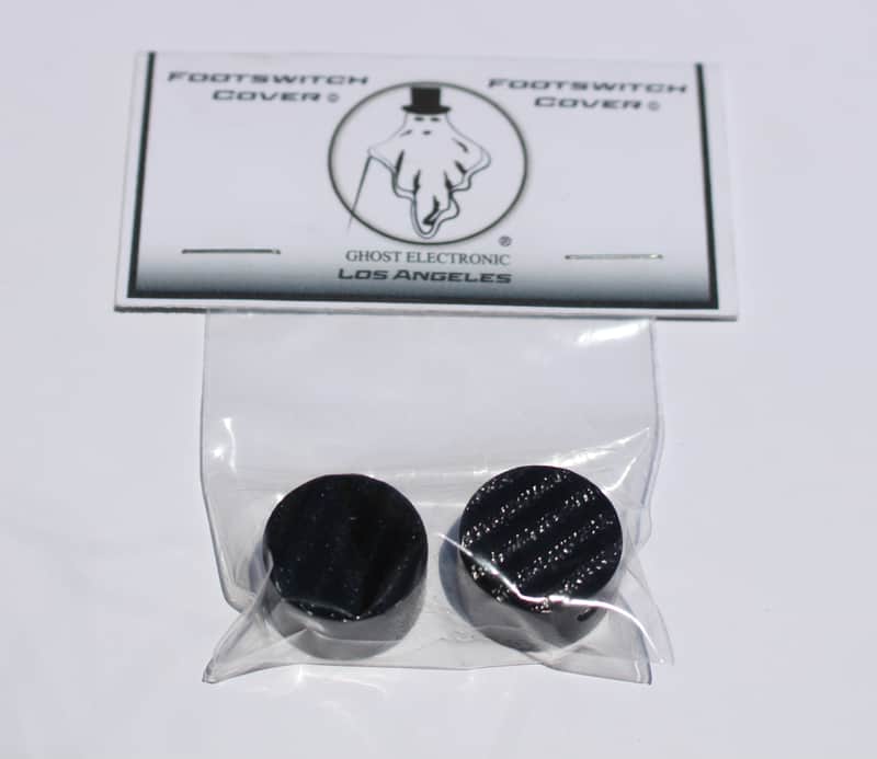 Ghost Electronic Footswitch Covers 2 Black Abyss Pedal Topper Aluminum Guitar Knob 2022 image 1