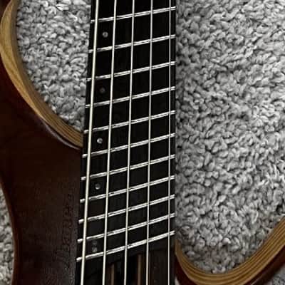 Mint Ibanez EHB1265MSNML Multi Scale Headless 5-String Bass - Natural Mocha image 6