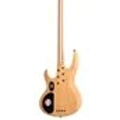 ESP LTD B-204SM FL Spalted Maple Fretless Bass Guitar, Natural Satin image 4