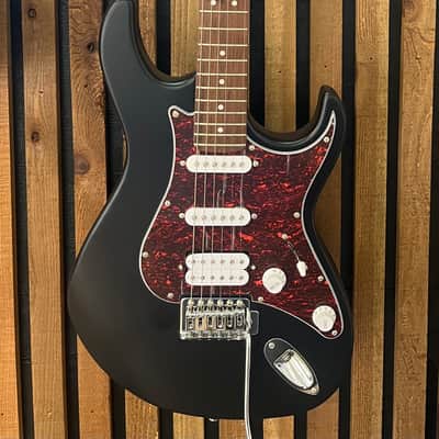 Cort G110 Double Cut Away HSS 2024-2025 - Flat black open pore finish image 1