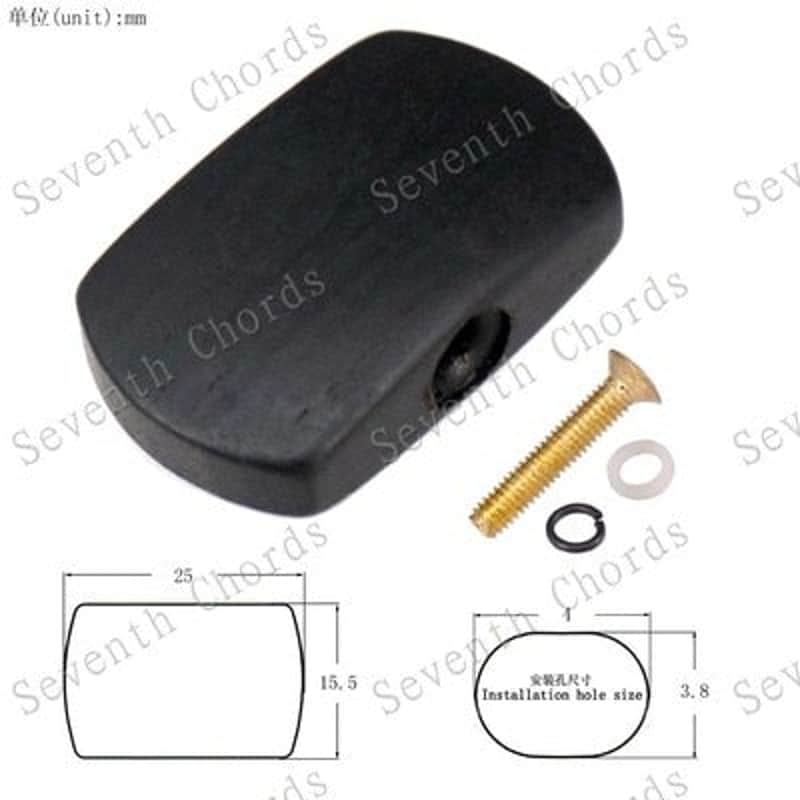 Acoustic Guitar Tuning Pegs- Free Shipping-Black image 1