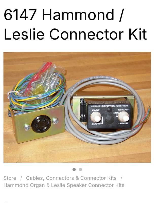 Leslie/Hammond Connector Kit 6147 6147 New - Wiring Kit, Black/Silver image 1
