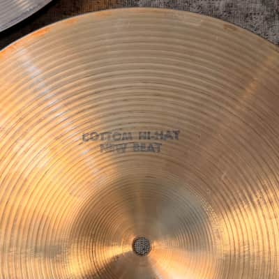 THIN TOP Vintage Zildjian New Beat 14” Hihats ONLY 786 Over 1228 g Light Complex Amazing image 6