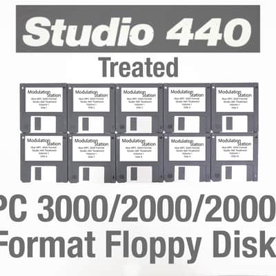 Akai MPC 3000/2000/xl Format 10 Disk Floppy Disks Drum Library Studio 440 Drums