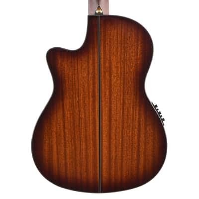 Ibanez GA35TCEVLS Thinline Cutaway Classical Acoustic-Electric Violin Sunburst High Gloss image 3