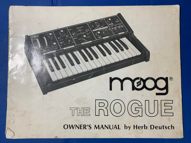 Moog The Rogue Synthesizer Owner's Manual 1981 Herb Deutsch image 1