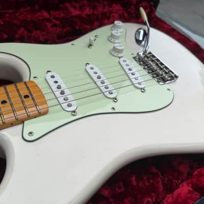 Fender Custom Pickup Work: American Original 50s Stratocaster 2018-2022 - White Blonde with custom pick guard image 2