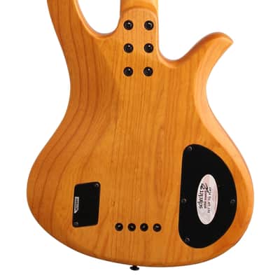 Schecter Riot 4 Session Left Handed Bass Guitar Aged Natural Satin Bild 6