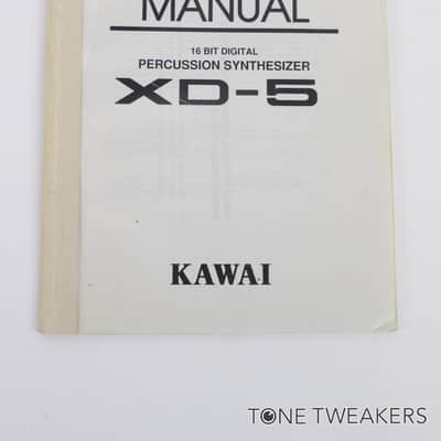 Kawai XD-5 Owners Manual Wave List MIDI Data Format Drum VINTAGE SYNTH DEALER