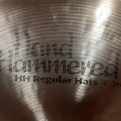 Sabian 14" HH Hand Hammered Regular Hi-Hat Cymbals (Pair) 1992 - 1998 - Natural image 5