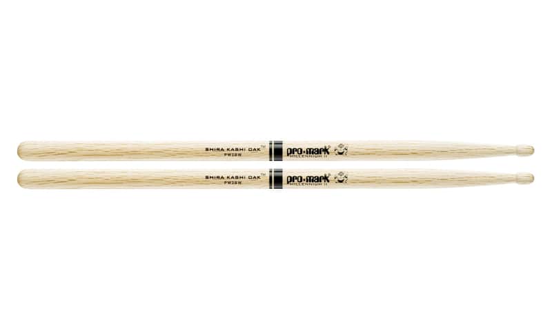 Pro-Mark PW2BW Shira Kashi Oak 2B Wood Tip Drum Sticks (Pair) image 1