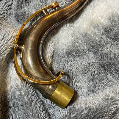 Yamaha YTS-62S replacement neck  - silver plated, retro design image 5