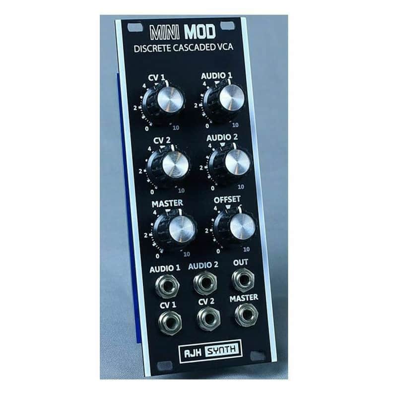 AJH Synth MiniMod Discrete Cascaded VCA Module (black) (B-STOCK)