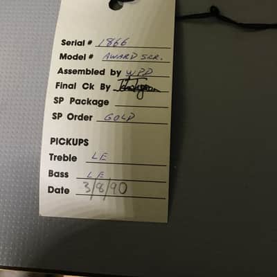PRS Signature Model Award Series #2 of 20! Rarest run?!?! 1990 Sunburst image 17
