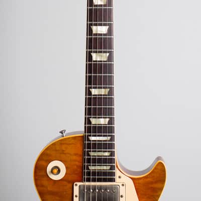 Gibson  Les Paul Standard Solid Body Electric Guitar (1959), ser. #9-1854, original brown hard shell case. image 8