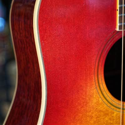 Gibson 1974 Hummingbird Custom, Cherry Sunburst (Pre-Owned) image 6