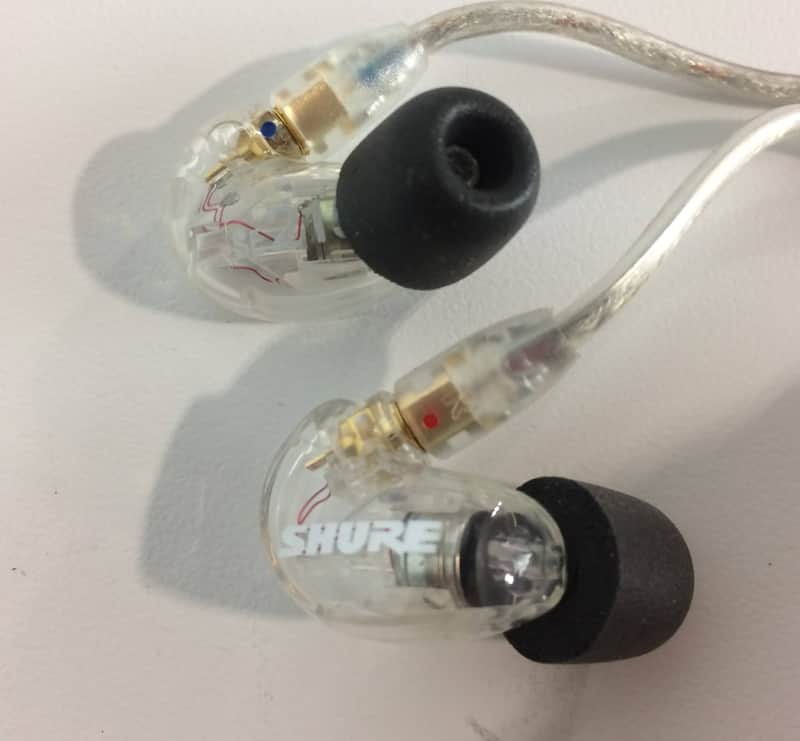 Shure SE215 Single Driver In-Ear Monitors, Clear image 1