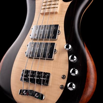 Pre-Owned 2016 Warwick Custom Shop Masterbuilt Corvette $$ Bass Flamed Maple & Bubinga With Gig Bag image 7