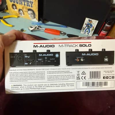 M-Audio M-Track Solo USB Audio Interface 2020 - Present - Black image 4