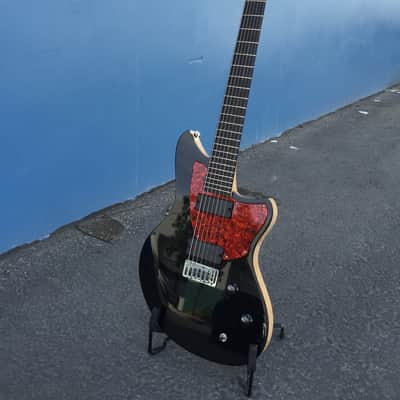 Rhoney Paramour (7-string Prototype) 2013 Black Top, Natural Back image 1