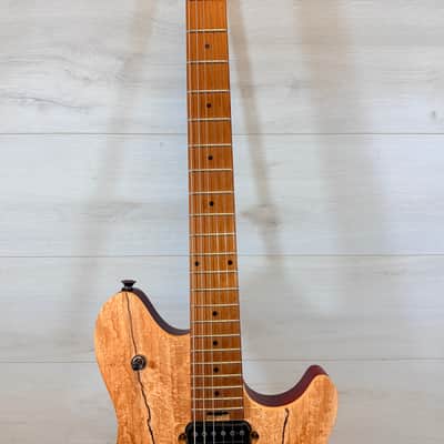 EVH Wolfgang Standard Exotic Spalted Maple Natural Electric Guitar w/ Floyd Rose - Indonesia 2022 image 3