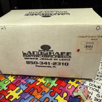 Landgraff Dynamic Overdrive Pedal 1999 - 2015 Signed by Roselyn Landgraff, hand painted Swirl image 9