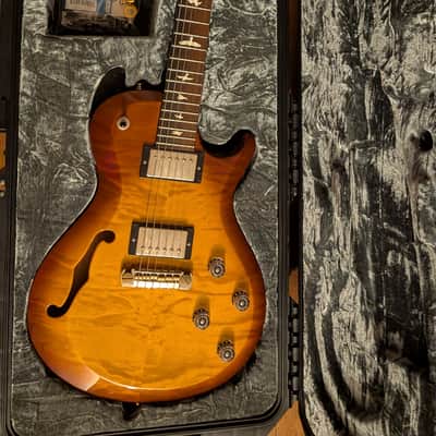 2016 PRS S2 Singlecut Semi-Hollow w/SKB waterproof case image 1