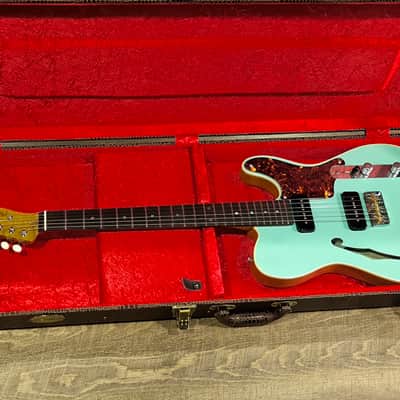 MyDream Partcaster Custom Built - Green Natural Thinline Lollar image 2