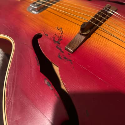 1951 Gibson L-4 F Hole Sunburst imagen 6