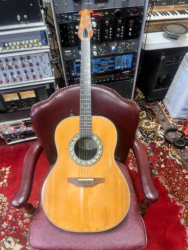 Ovation 1621-4 Acoustic Electric Guitar with Original Hardshell Case Parts Repair image 1
