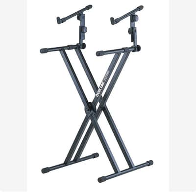 Quik-Lok QL642 | Double-Braced X-Style 2-Tier Keyboard Stand. New with Full Warranty!