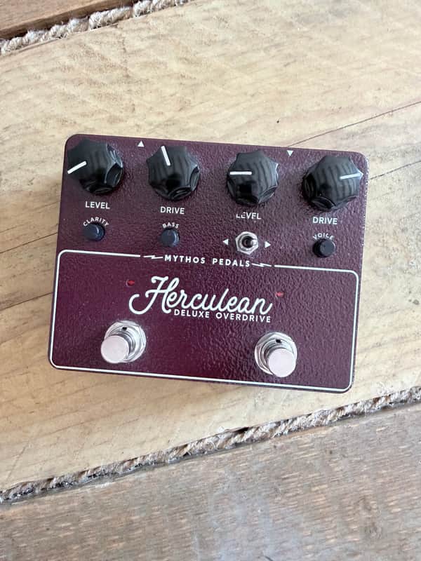 Mythos Pedals Herculean Deluxe Overdrive 2024 - Present - Maroon image 1
