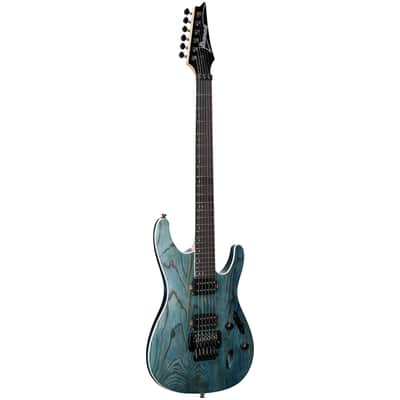 Ibanez S520AH Electric Guitar, Cosmic Blue Stained Flat image 2
