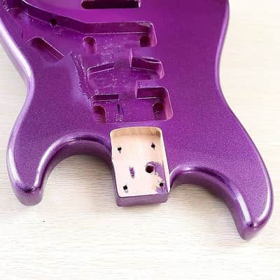 Metallic Purple Strat Style Guitar Solid Body image 7