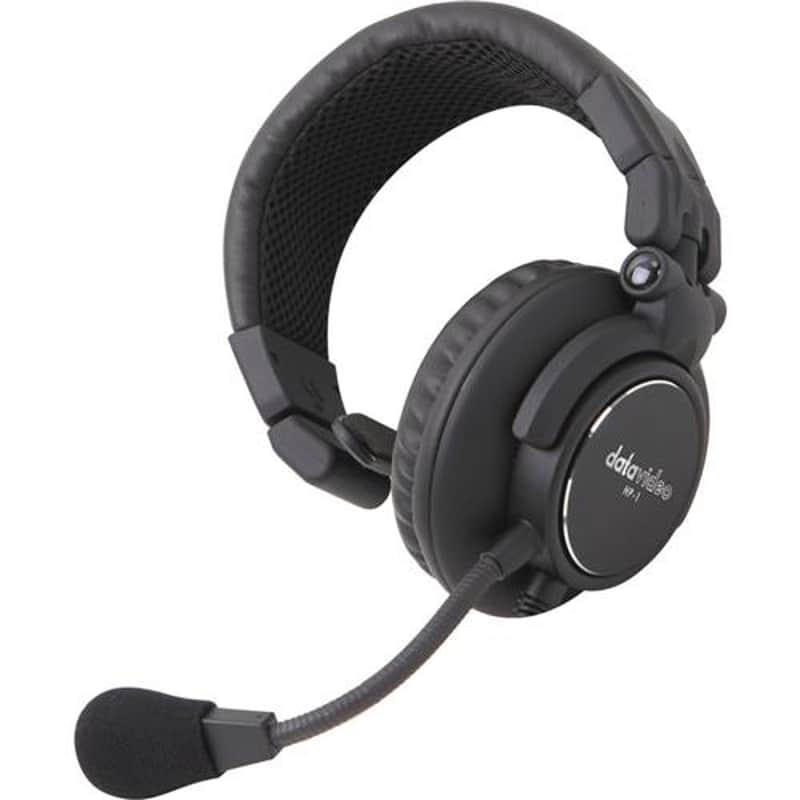 Datavideo HP-1 Single-Ear Headset with Microphone for ITC Intercom Systems image 1