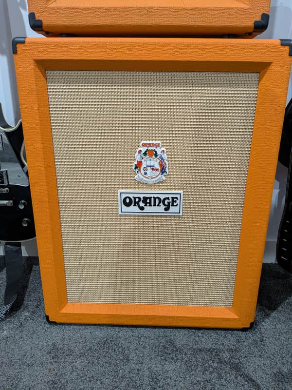 Orange PPC212V 120-Watt 2x12" Vertical Guitar Cabinet 2018 - Present - Orange image 1