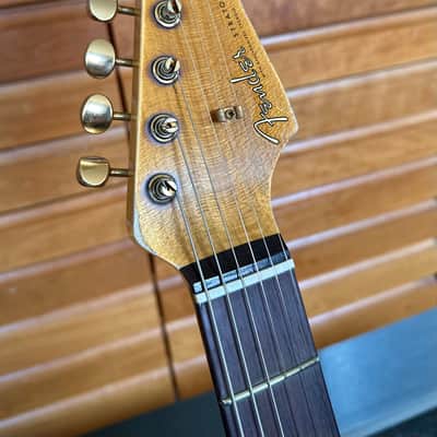 Fender Fender Custom Shop Wild West Guitars 25th Anniversary 1960 Stratocaster Heavy Relic 2024 - Lake Placid Blue image 9