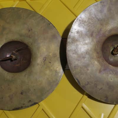 J.W. Pepper 12" hand cymbals 1920s image 8