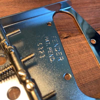 General Vintage Tone  Telecaster 1955 - 1958 Bridge plate Fender USA and GVT steel saddles imperial image 6
