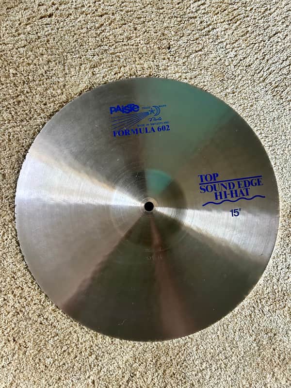 Paiste Formula 602 sound edge hihat 15” (blue label) image 1