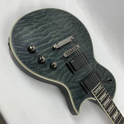 ESP LTD EC-401 QM See Thru Black Satin Electric Guitar B-Stock image 7