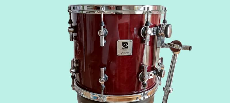 14" Sonor Designer Birch tom in cherry red image 1