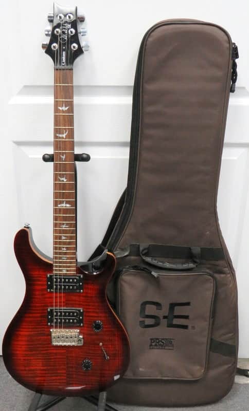 PRS SE Custom 24 2018 - Fire Red Burst Electric Guitar w/ Soft Case image 1