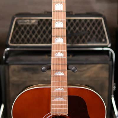 Gibson SJ-200 Studio Walnut Jumbo Acoustic/Electric Guitar - Satin Walnut Burst with Hardshell Case image 5