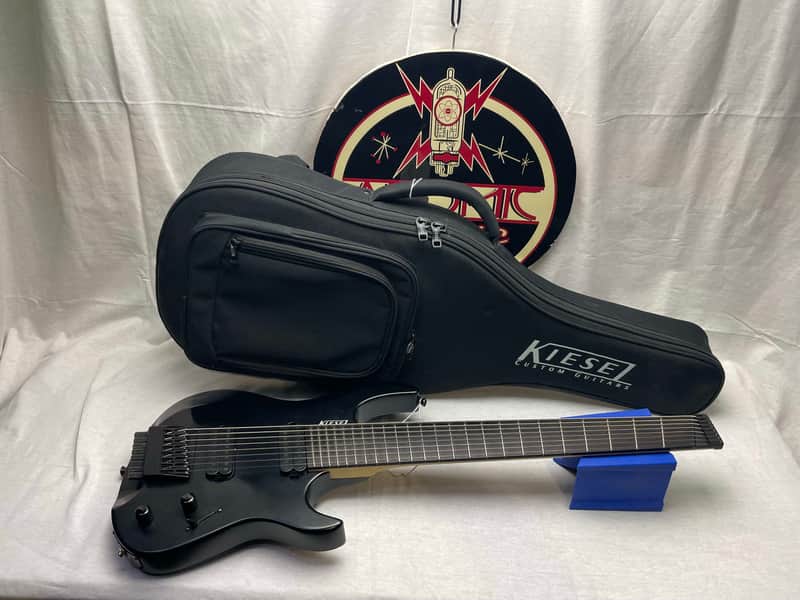 Kiesel Osiris Multiscale 8 Headless Baritone 8-string Guitar with Gig Bag 2018 - Jet Black image 1
