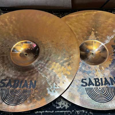 Mint Sabian 20" B8 Pro Marching Band Cymbals w/ Straps - Brilliant image 3