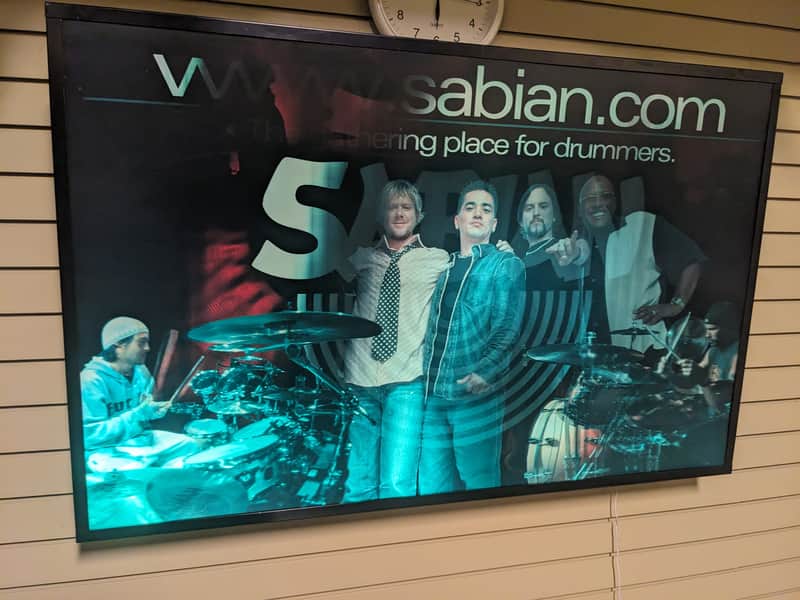 Sabian Holographic dealer promo sign image 1